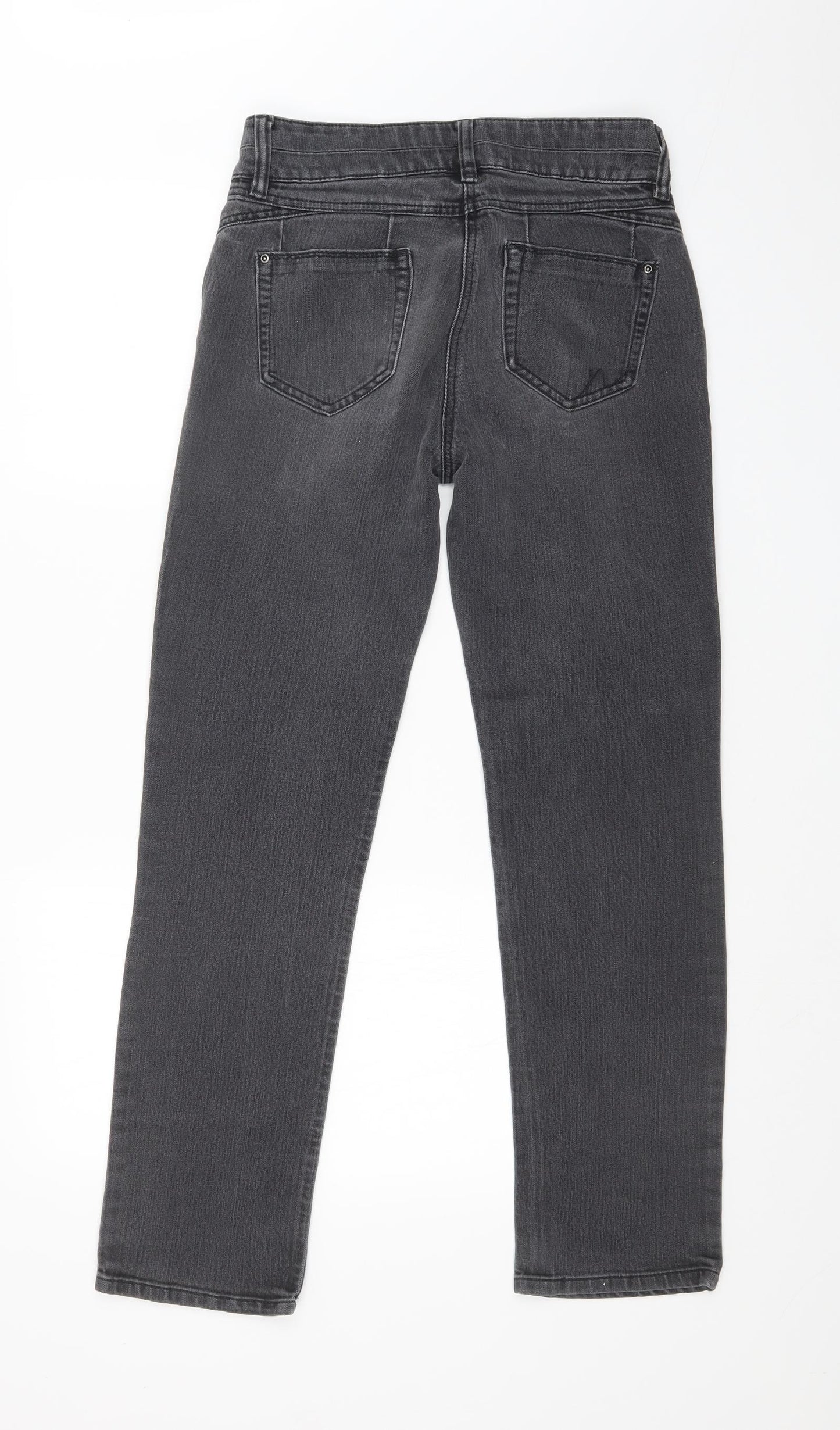 NEXT Womens Black   Straight Jeans Size 12 L28 in