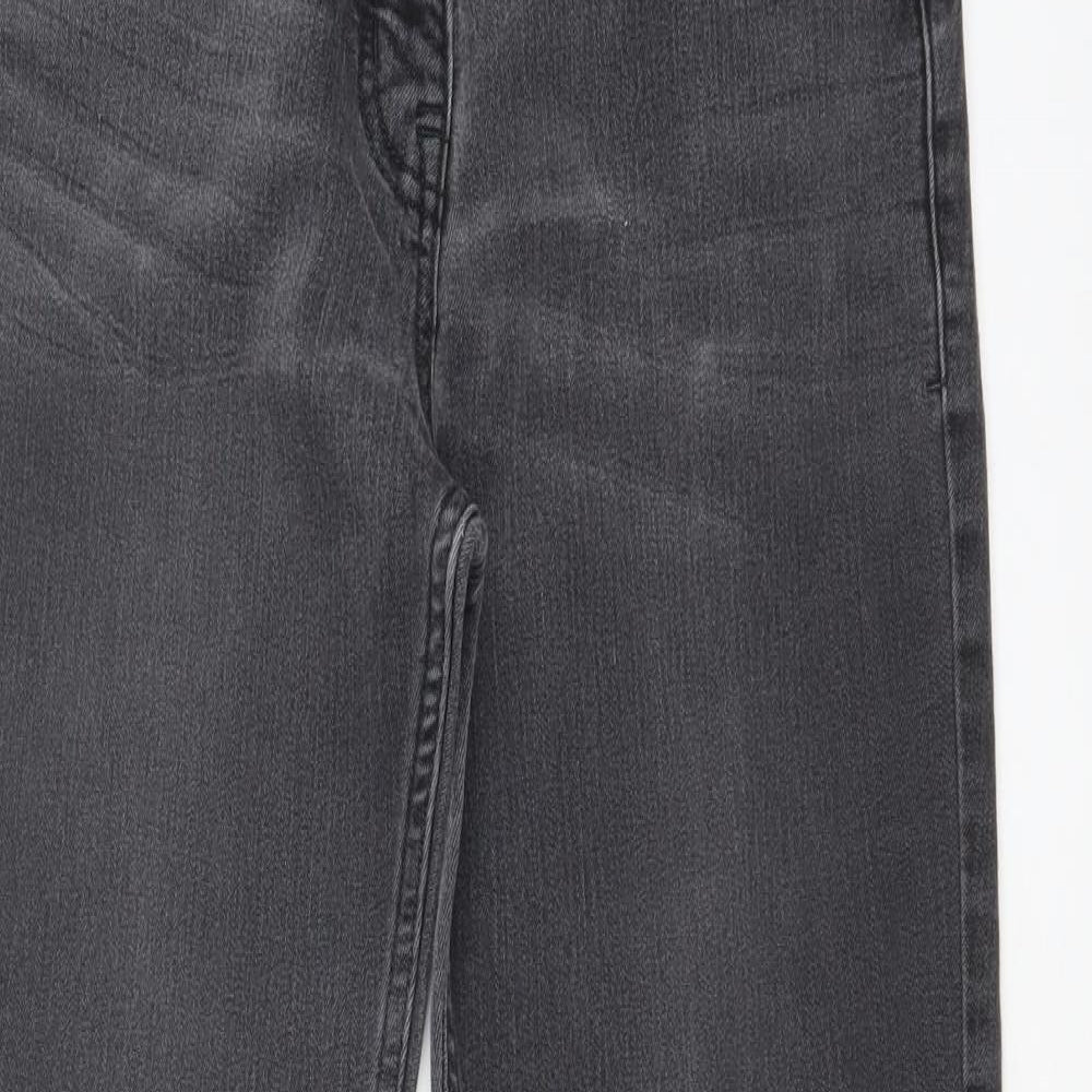 NEXT Womens Black   Straight Jeans Size 12 L28 in