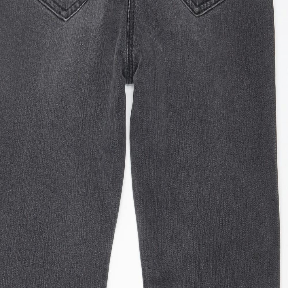 NEXT Womens Black   Straight Jeans Size 12 L28 in