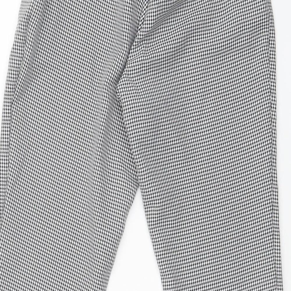 Primark Womens Multicoloured Houndstooth  Dress Pants Trousers Size 6 L26 in