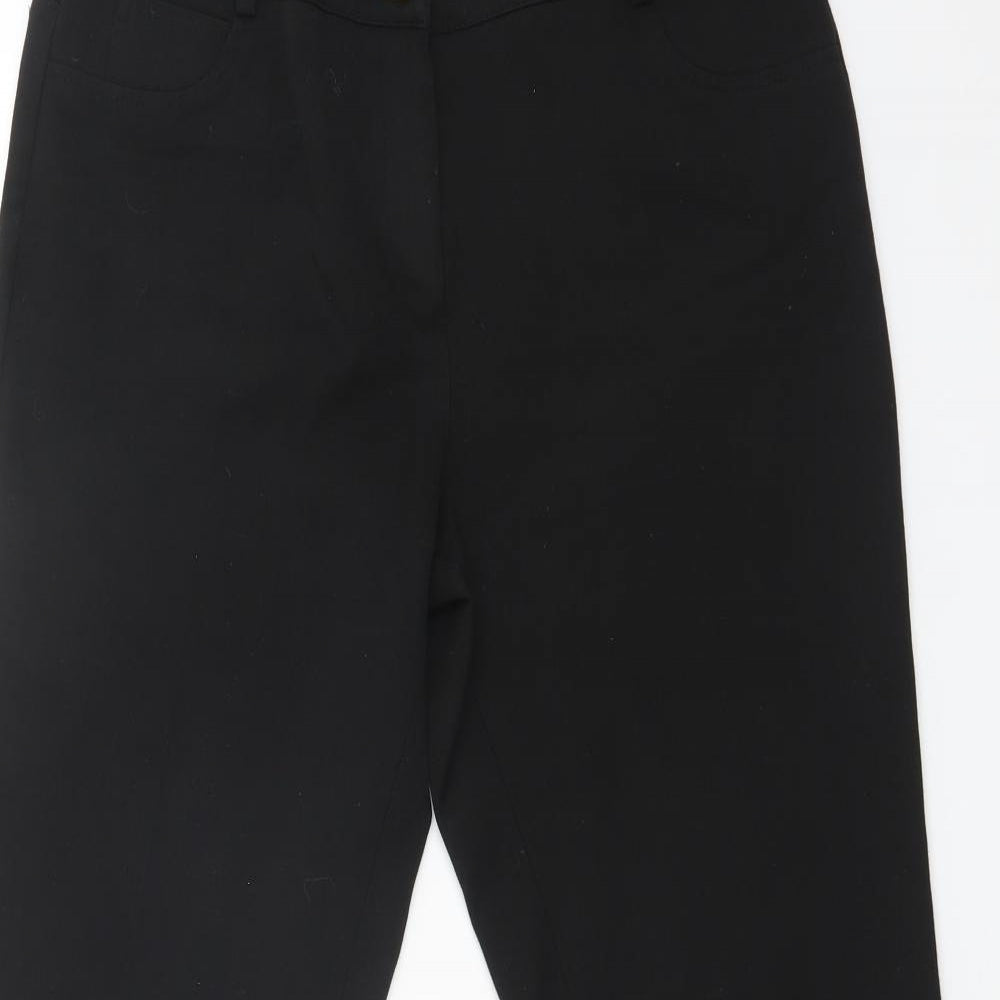 ABSOLU Womens Black   Trousers  Size 18 L28 in