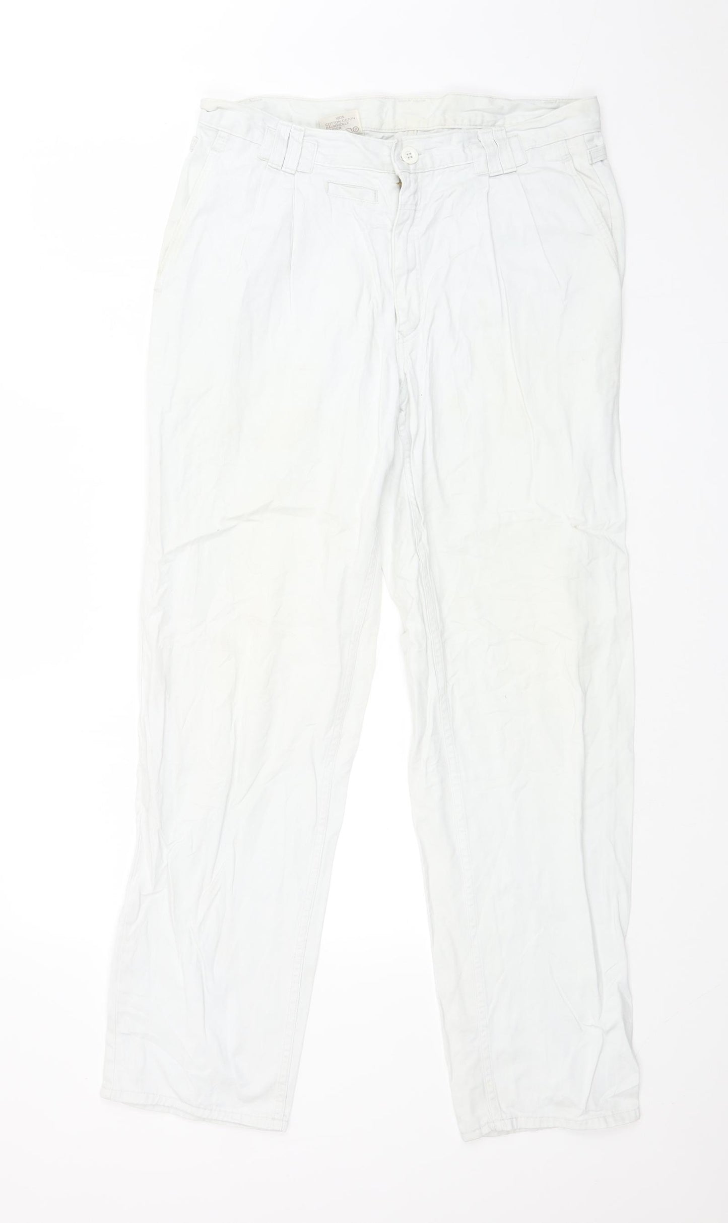 DUGELO LIKRICO Womens White   Straight Jeans Size 32 in L29 in