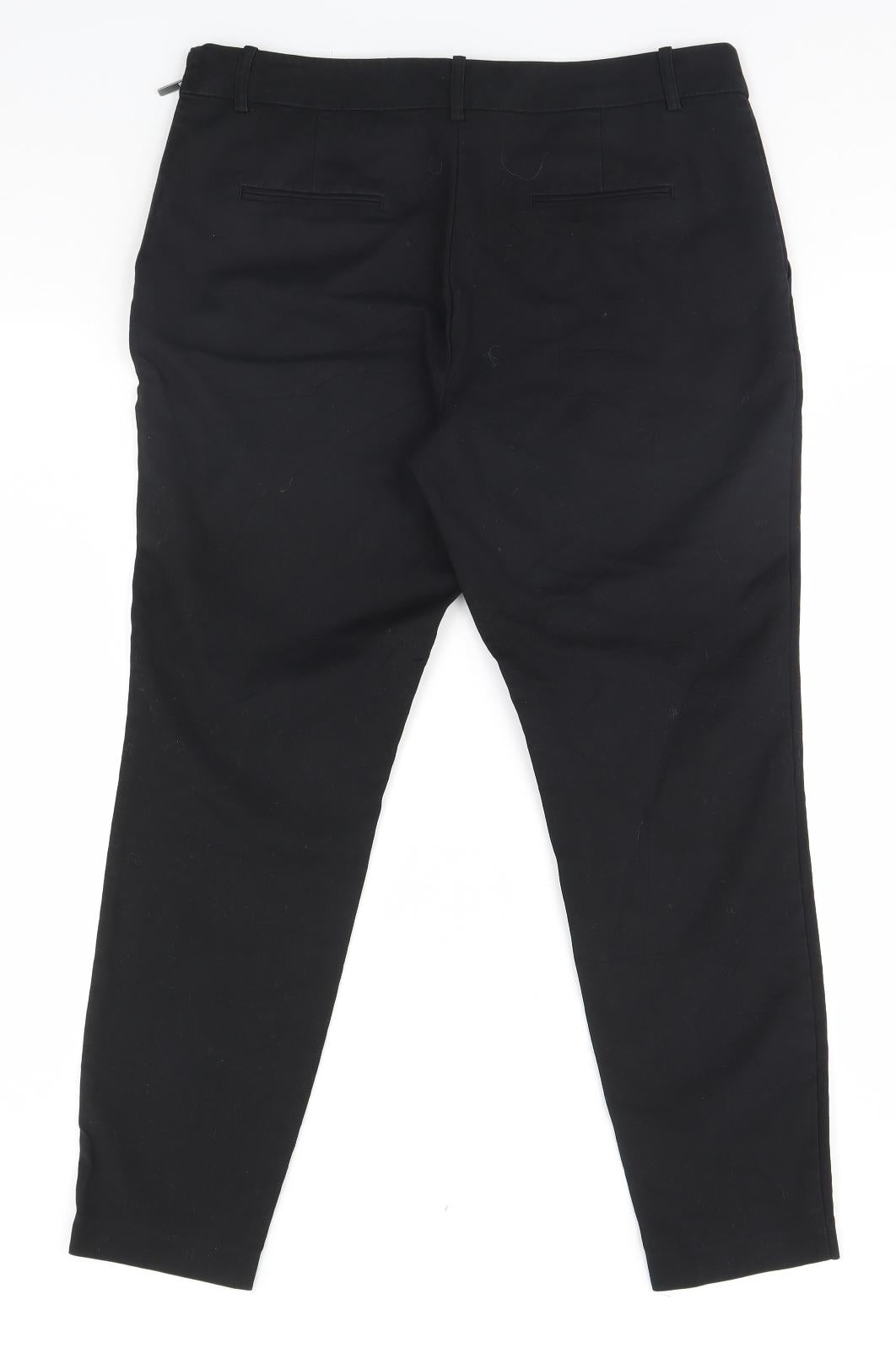 NEXT Womens Black   Trousers  Size 14 L27 in