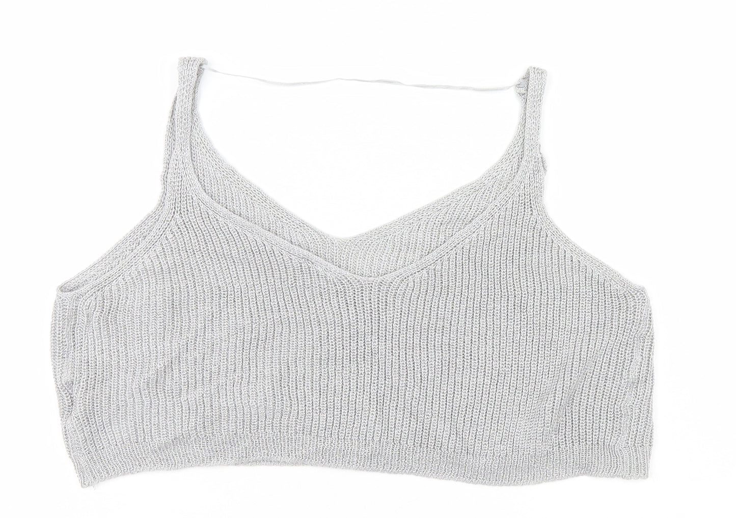 Sparkle & Fade Womens Silver   Basic Tank Size XS