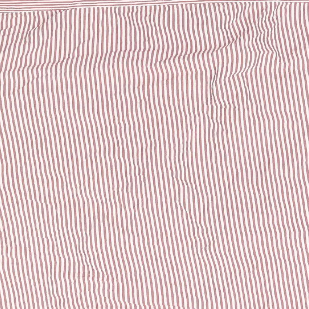 Easy Mens White Striped   Button-Up Size XL