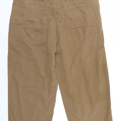 NEXT Womens Brown   Trousers  Size 16 L22 in