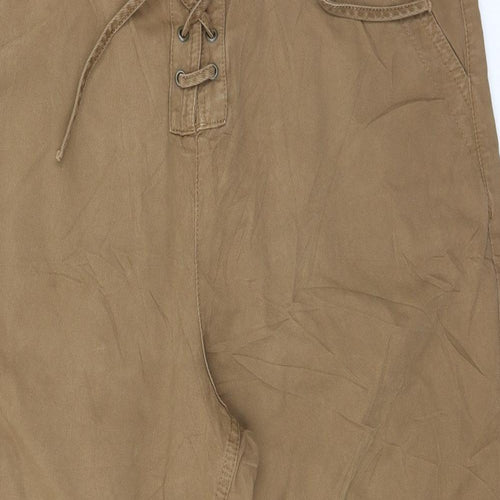 NEXT Womens Brown   Trousers  Size 16 L22 in