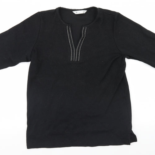 BHS Womens Black   Pullover Jumper Size 14