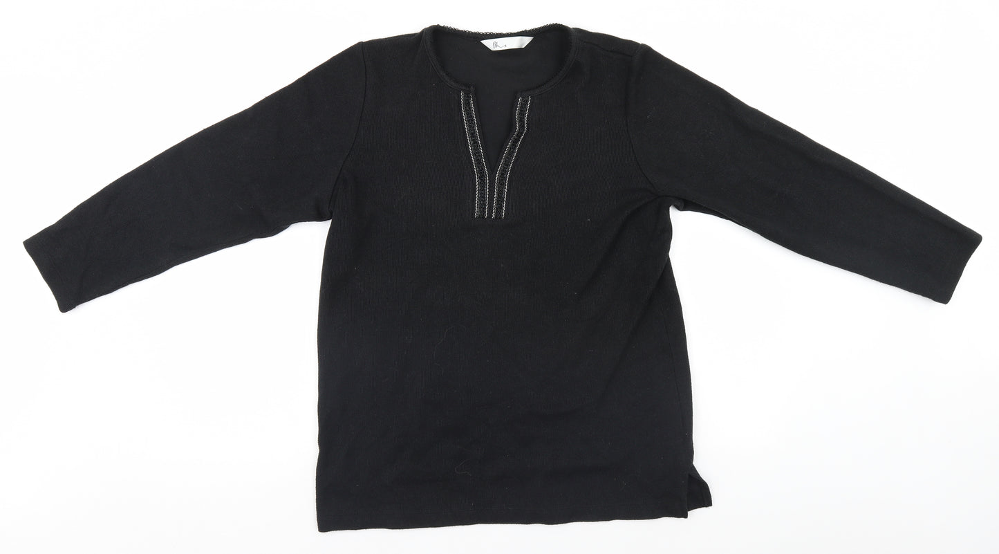BHS Womens Black   Pullover Jumper Size 14