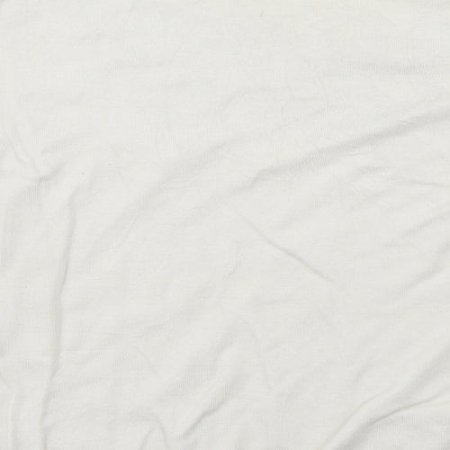 Marks and Spencer Womens White Floral  Pullover Jumper Size 8