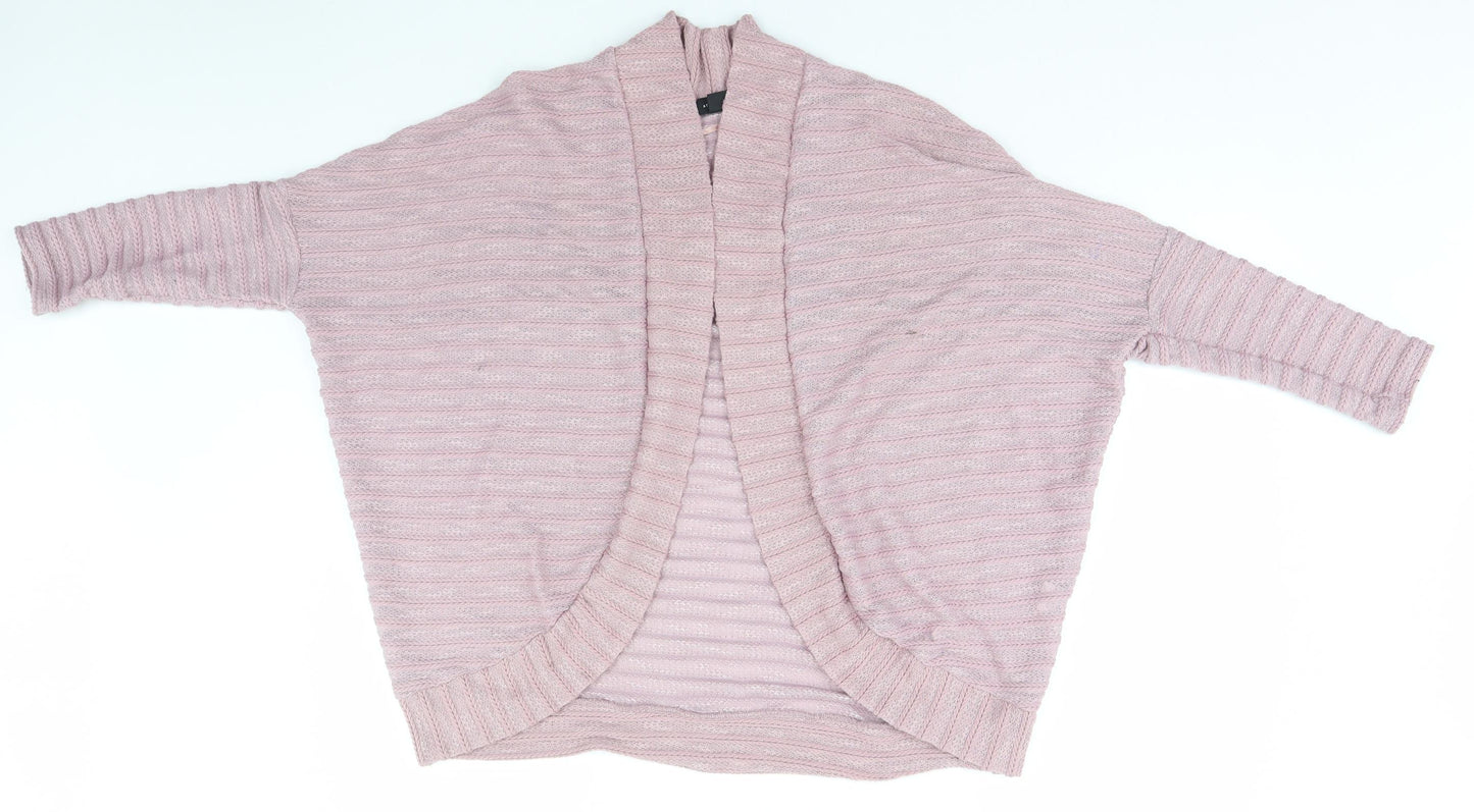 Atmosphere Womens Grey Striped  Cardigan Jumper Size 6