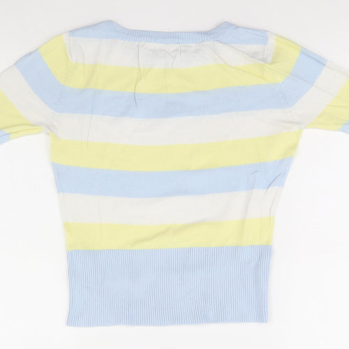 Preworn Womens Multicoloured Striped  Pullover Jumper