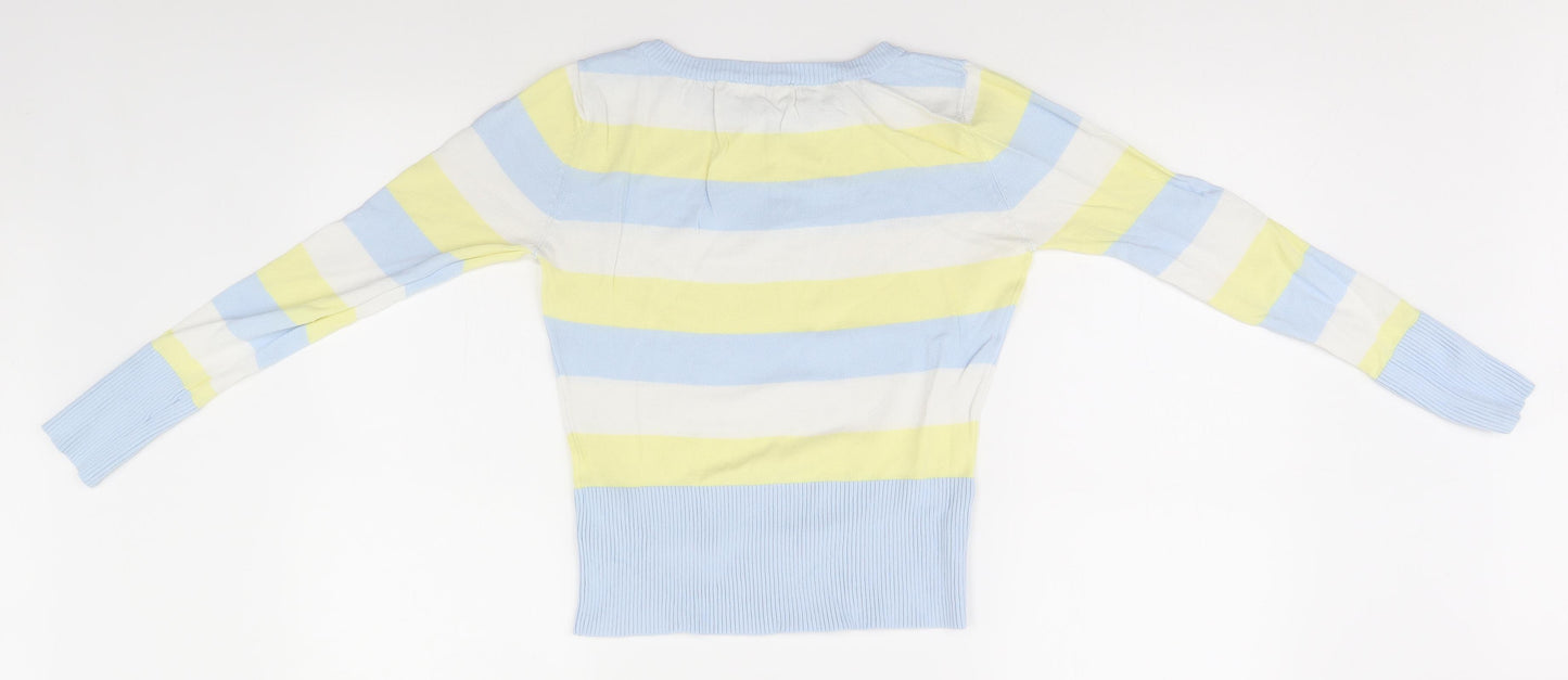 Preworn Womens Multicoloured Striped  Pullover Jumper