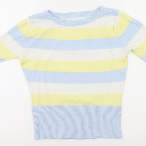 Preworn Womens Multicoloured Striped  Pullover Jumper