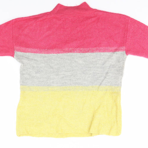 M&Co Womens Multicoloured Striped  Pullover Jumper Size 10