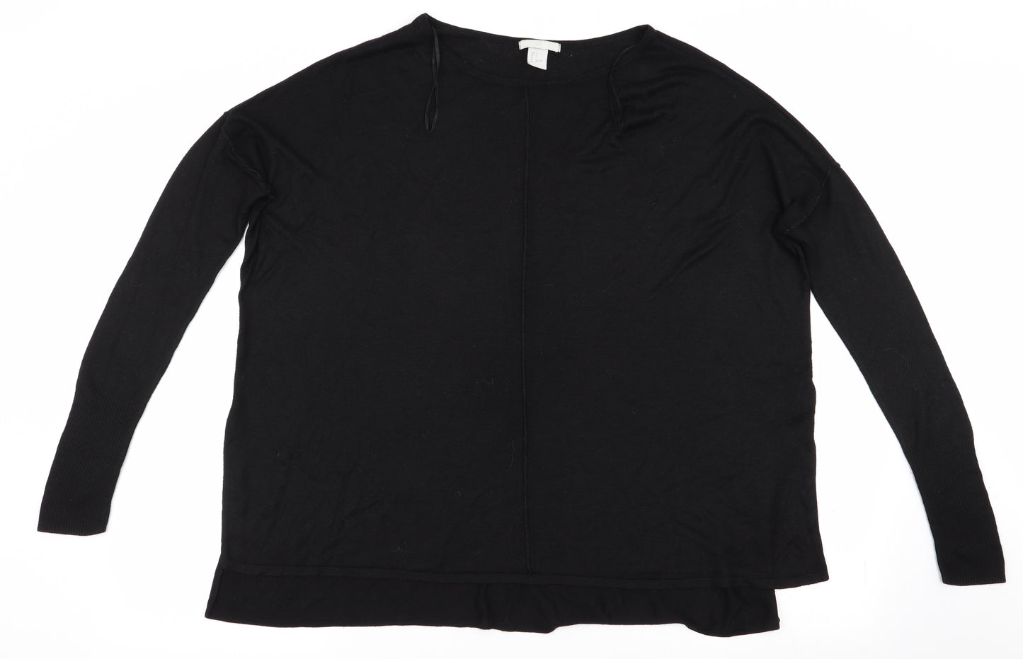 H&M Womens Black   Pullover Jumper Size S