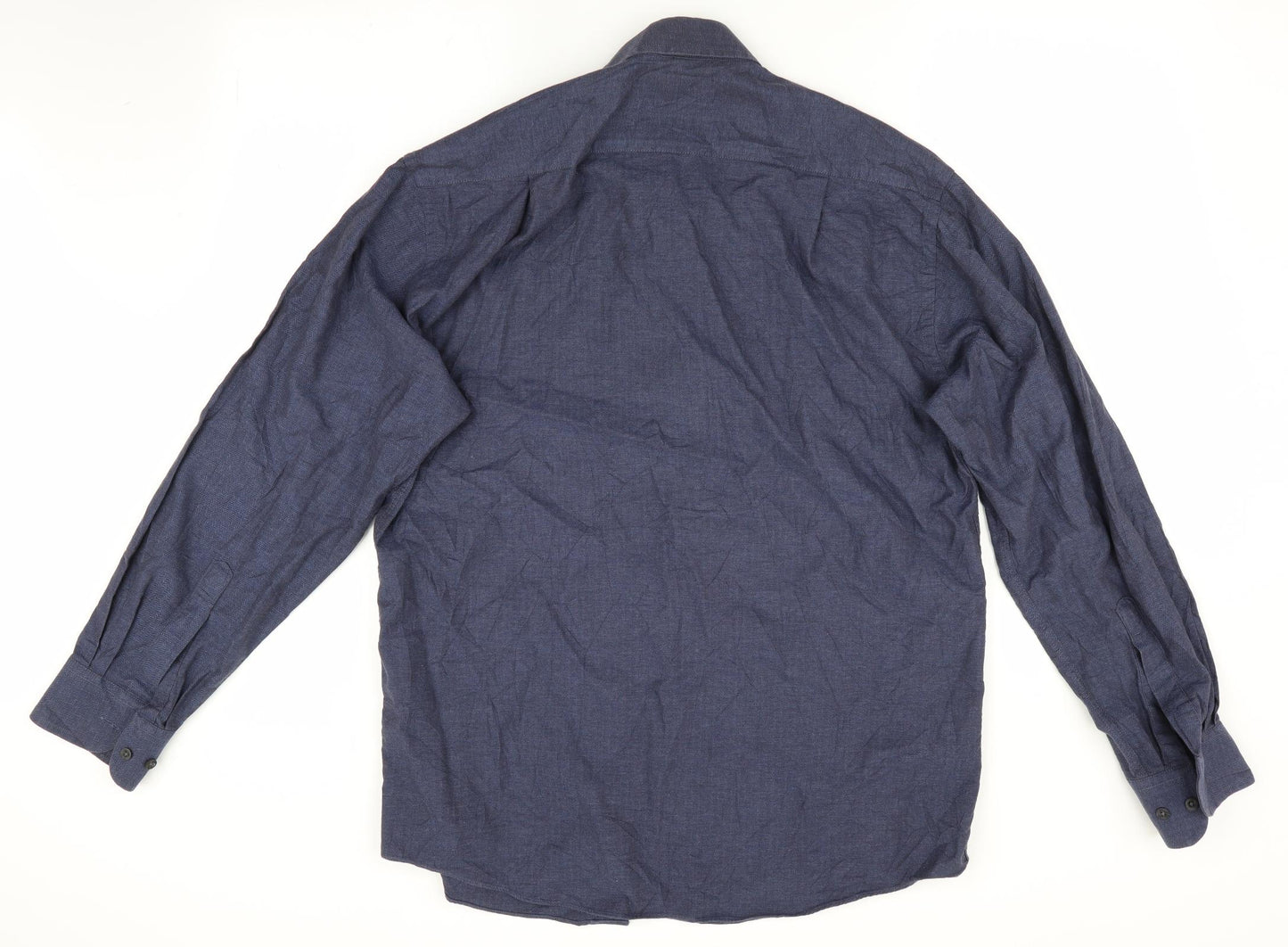 Marks and Spencer Mens Blue    Dress Shirt Size 15.5