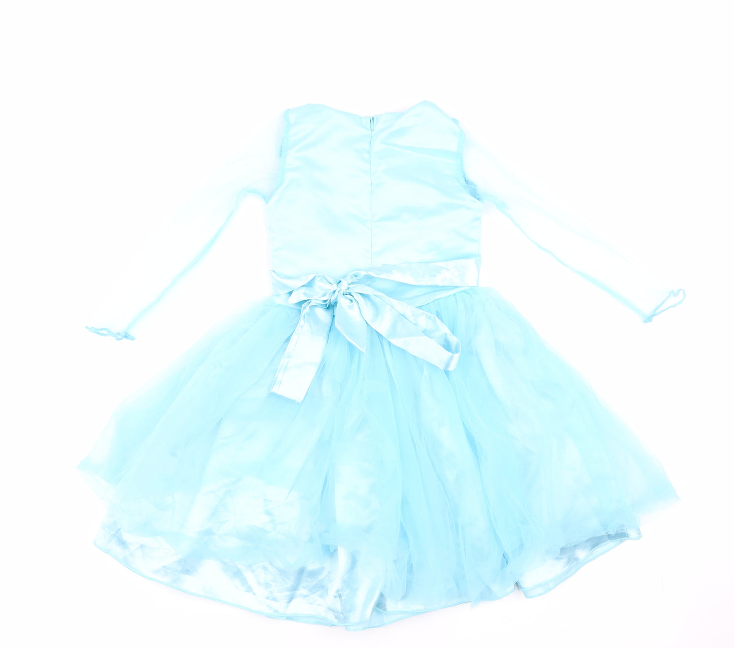 Preworn Girls Blue   Ball Gown    - Frozen Dress