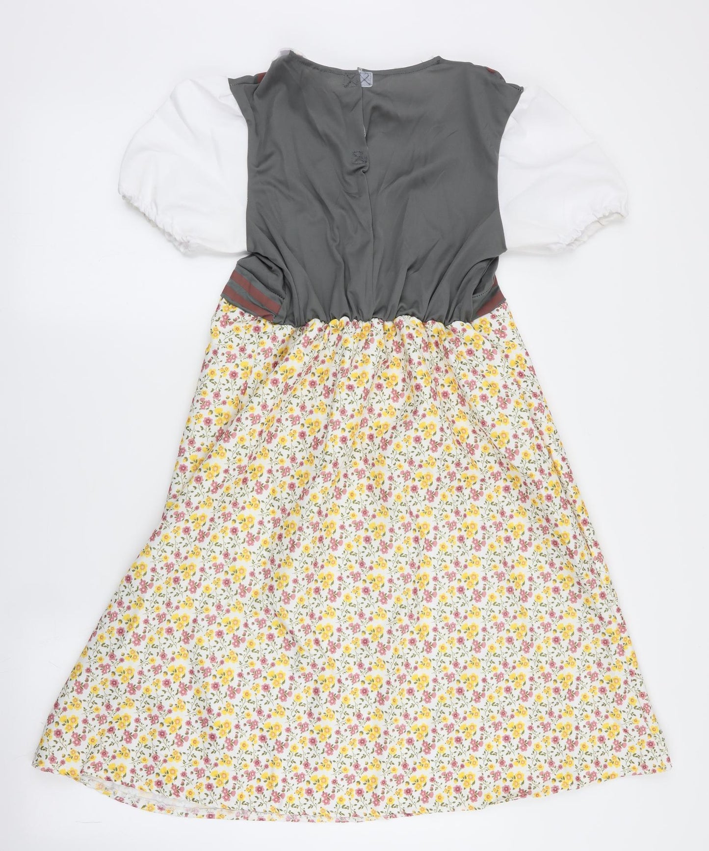 SMITHYS Girls Yellow Floral  Fit & Flare  Size 13 Years
