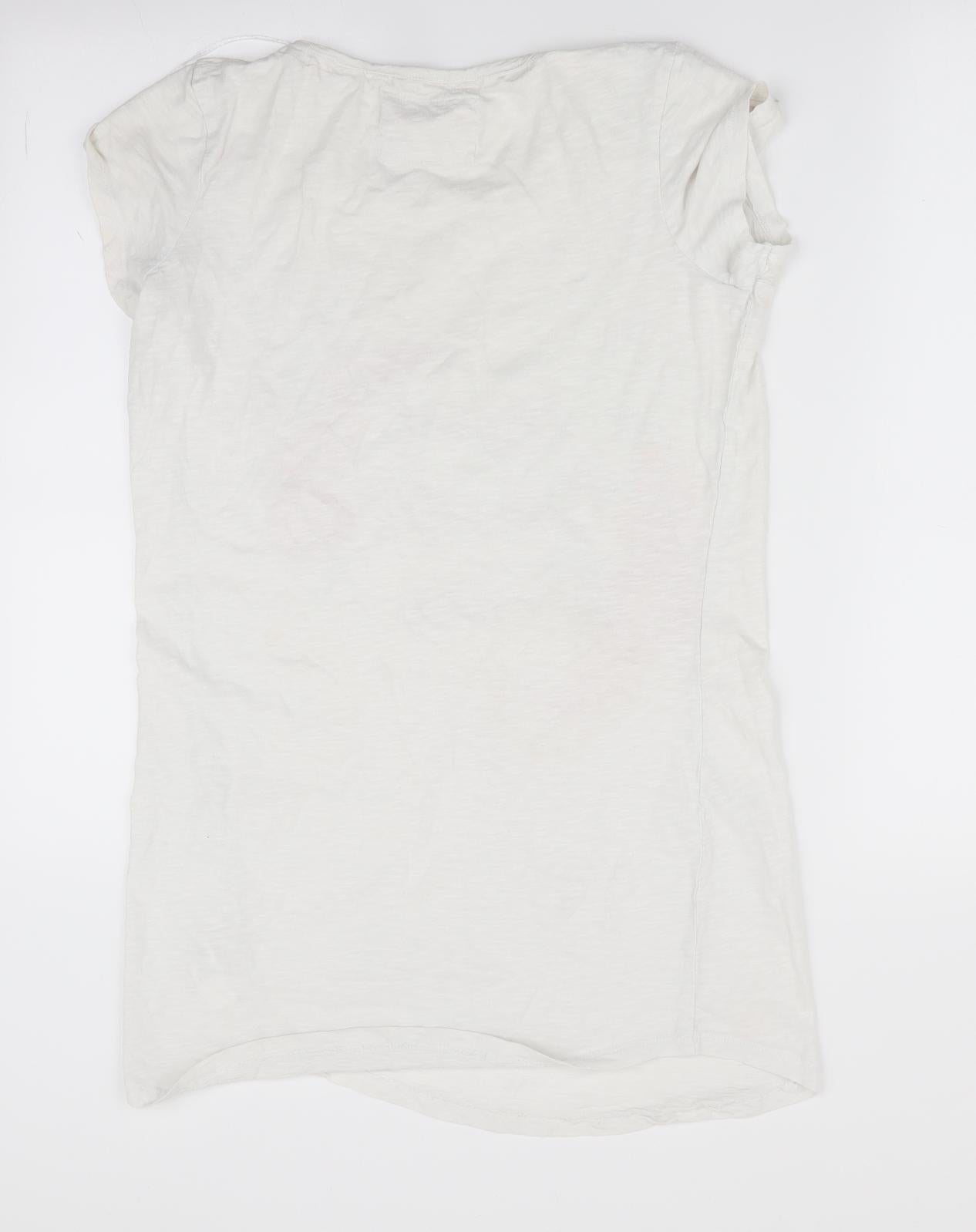 Florence and Fred Womens Ivory Floral   Nightshirt Size 4