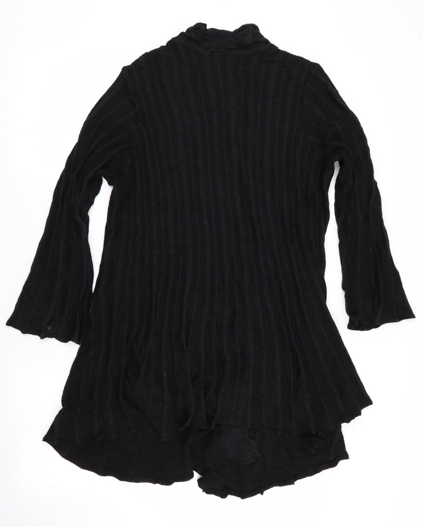Per Una Womens Black   Cardigan Jumper Size 16  - Waterfall Cardigan