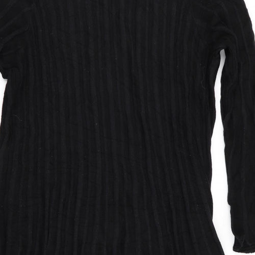 Per Una Womens Black   Cardigan Jumper Size 16  - Waterfall Cardigan