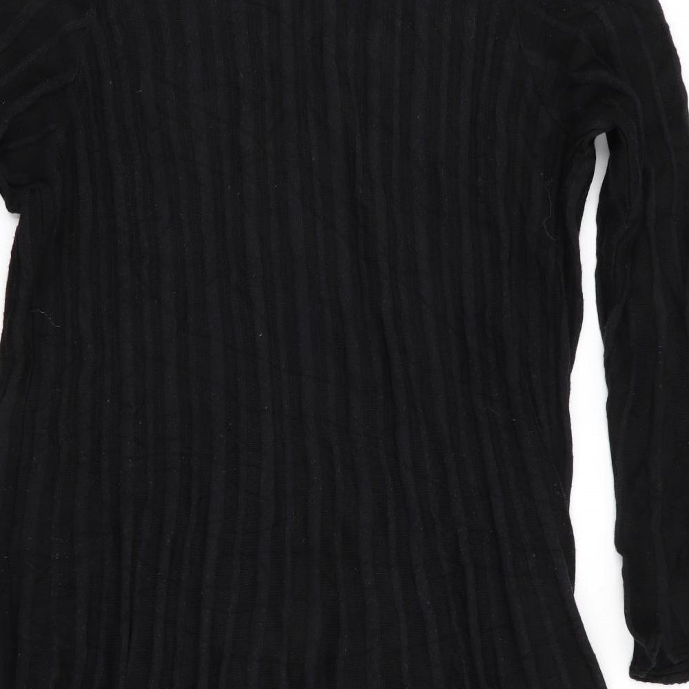 Per Una Womens Black   Cardigan Jumper Size 16  - Waterfall Cardigan