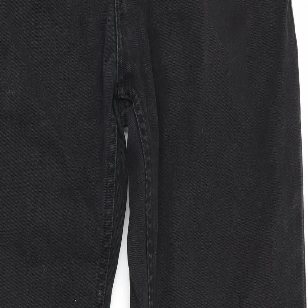 Denim Co Mens Black   Straight Jeans Size 32 in L31 in