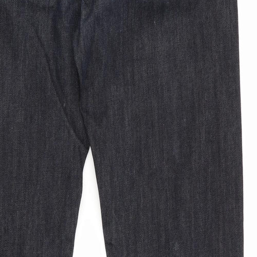 Burtons Menswear Mens Black   Straight Jeans Size 30 in L32 in