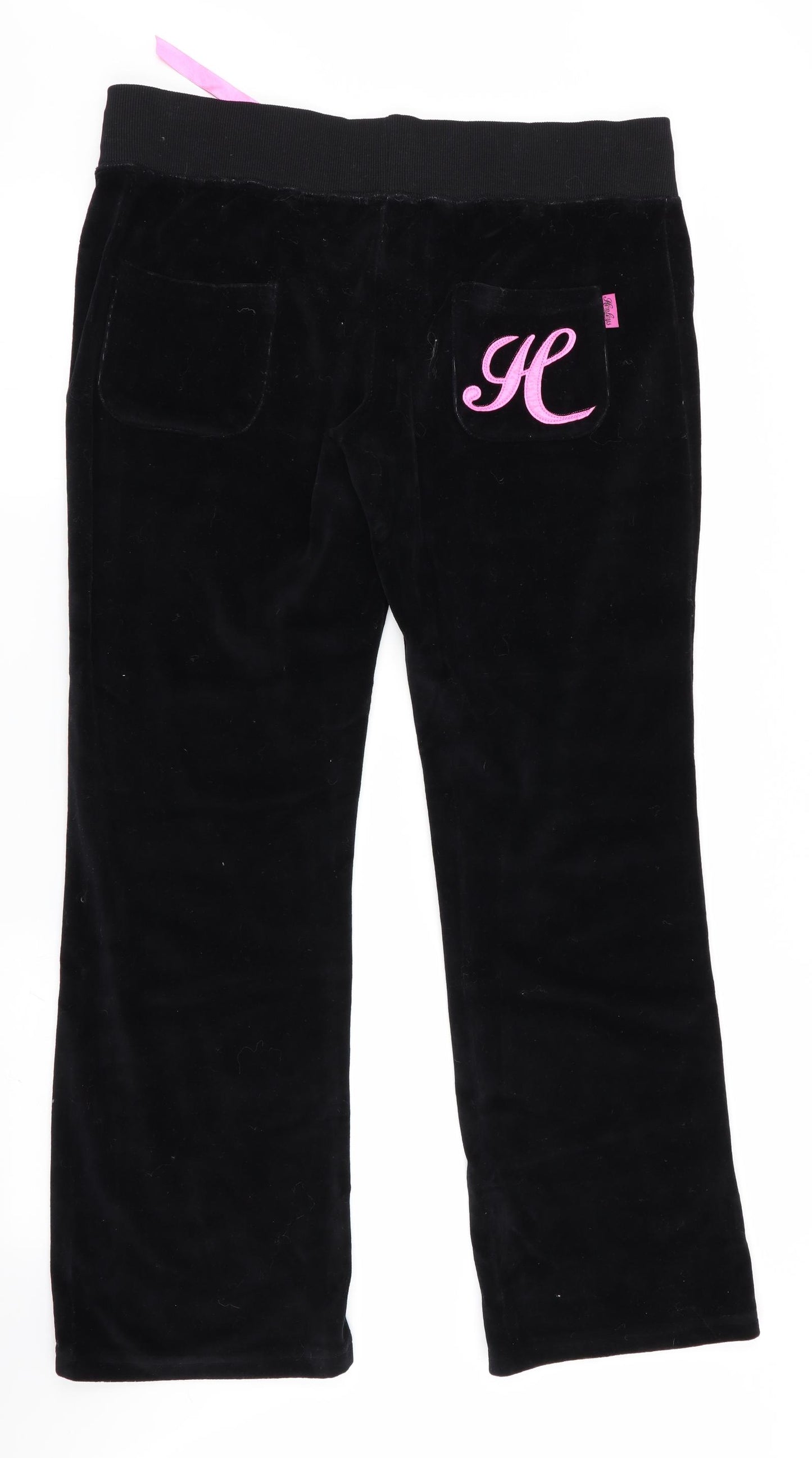 Henleys Womens Black   Jogger Trousers  L30 in - Velvet feel
