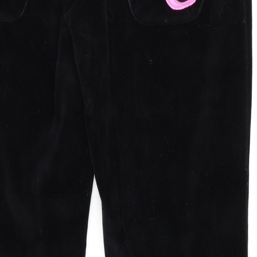 Henleys Womens Black   Jogger Trousers  L30 in - Velvet feel