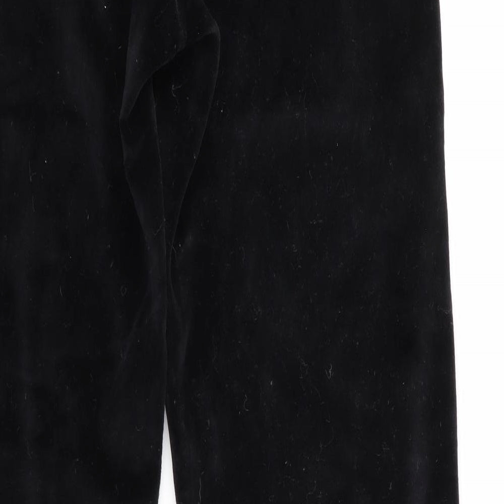 Henleys Womens Black   Trousers   L31 in - Velvet feel