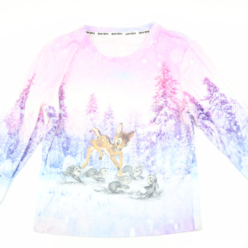 Angry Birds Womens Pink Animal Print   Pyjama Top   - Bambi