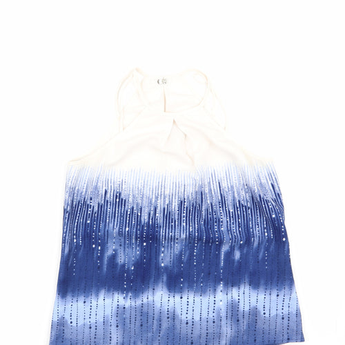 H&M Womens Blue   Basic Blouse Size 8