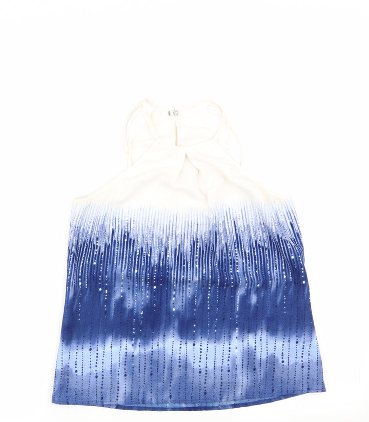 H&M Womens Blue   Basic Blouse Size 8