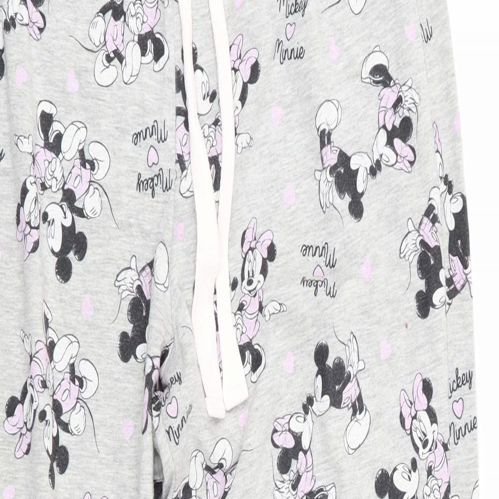Preworn Womens Grey Animal Print   Pyjama Pants   - Mickey & Minnie Mouse
