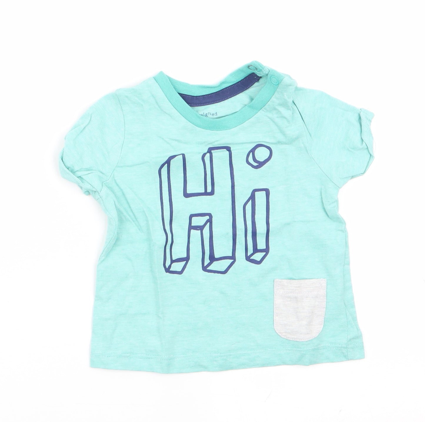 Florence and Fred Boys Green   Basic T-Shirt Size 3-6 Months