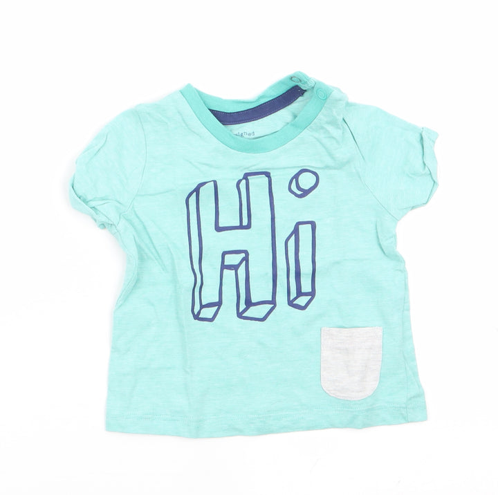 Florence and Fred Boys Green   Basic T-Shirt Size 3-6 Months