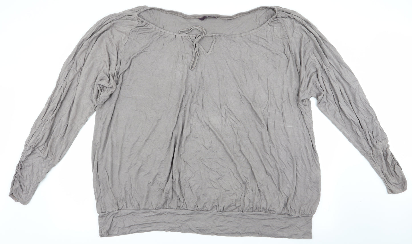 E Womens Beige   Tunic Blouse Size 30