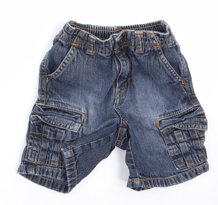 Gymboree Boys Blue   Cargo Jeans Size 12-18 Months