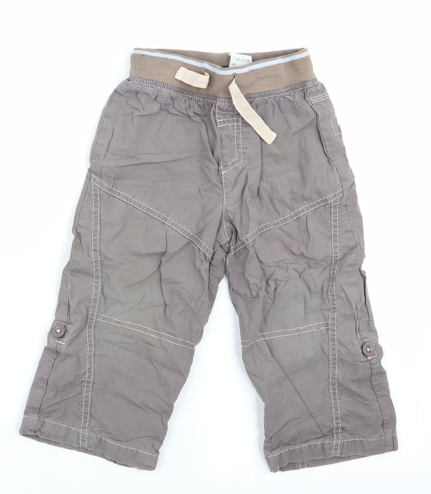 NEXT Boys Beige   Cargo Trousers Size 18-24 Months