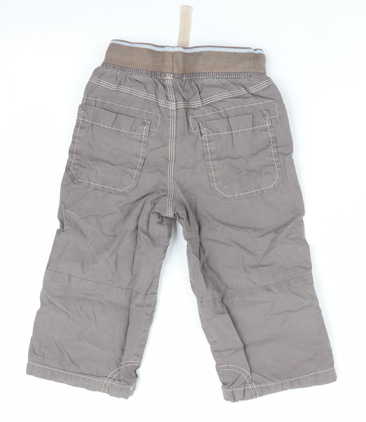 NEXT Boys Beige   Cargo Trousers Size 18-24 Months