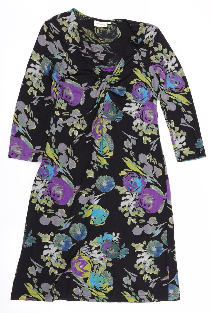 Adini Womens Black Floral Bodycon Size XS