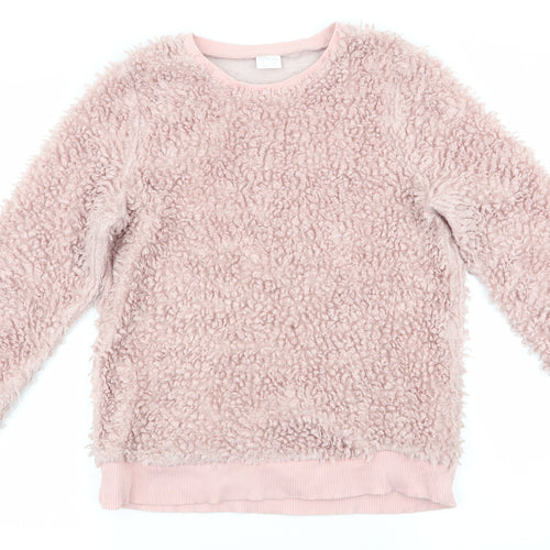Florence and Fred Girls Pink   Pullover Jumper Size 13-14 Years