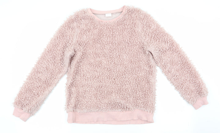 Florence and Fred Girls Pink   Pullover Jumper Size 13-14 Years