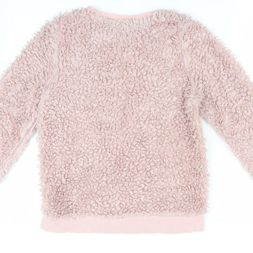 Florence and Fred Girls Pink   Pullover Jumper Size 13-14 Years