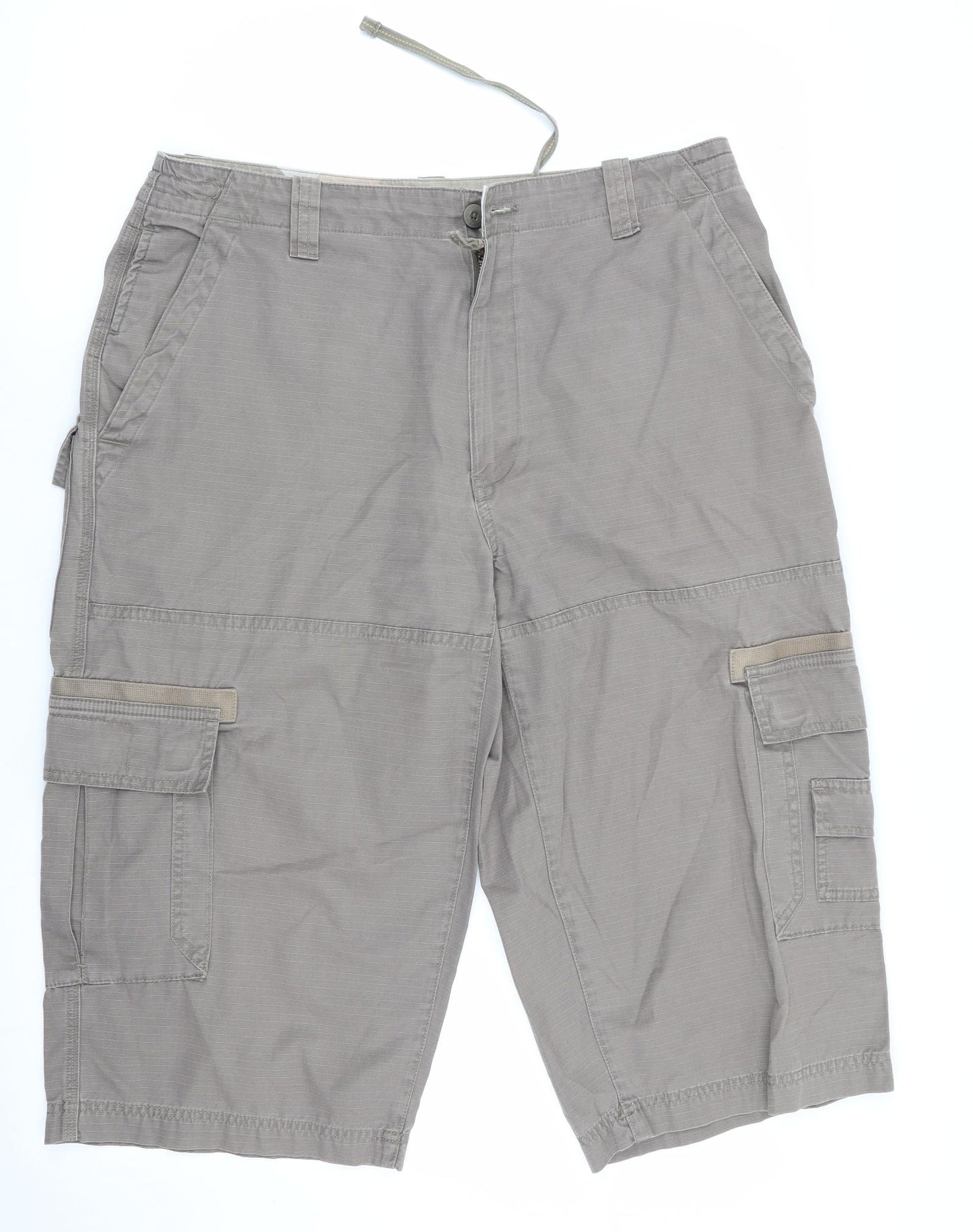 Marks and Spencer Mens Beige   Cargo Shorts Size 34 in