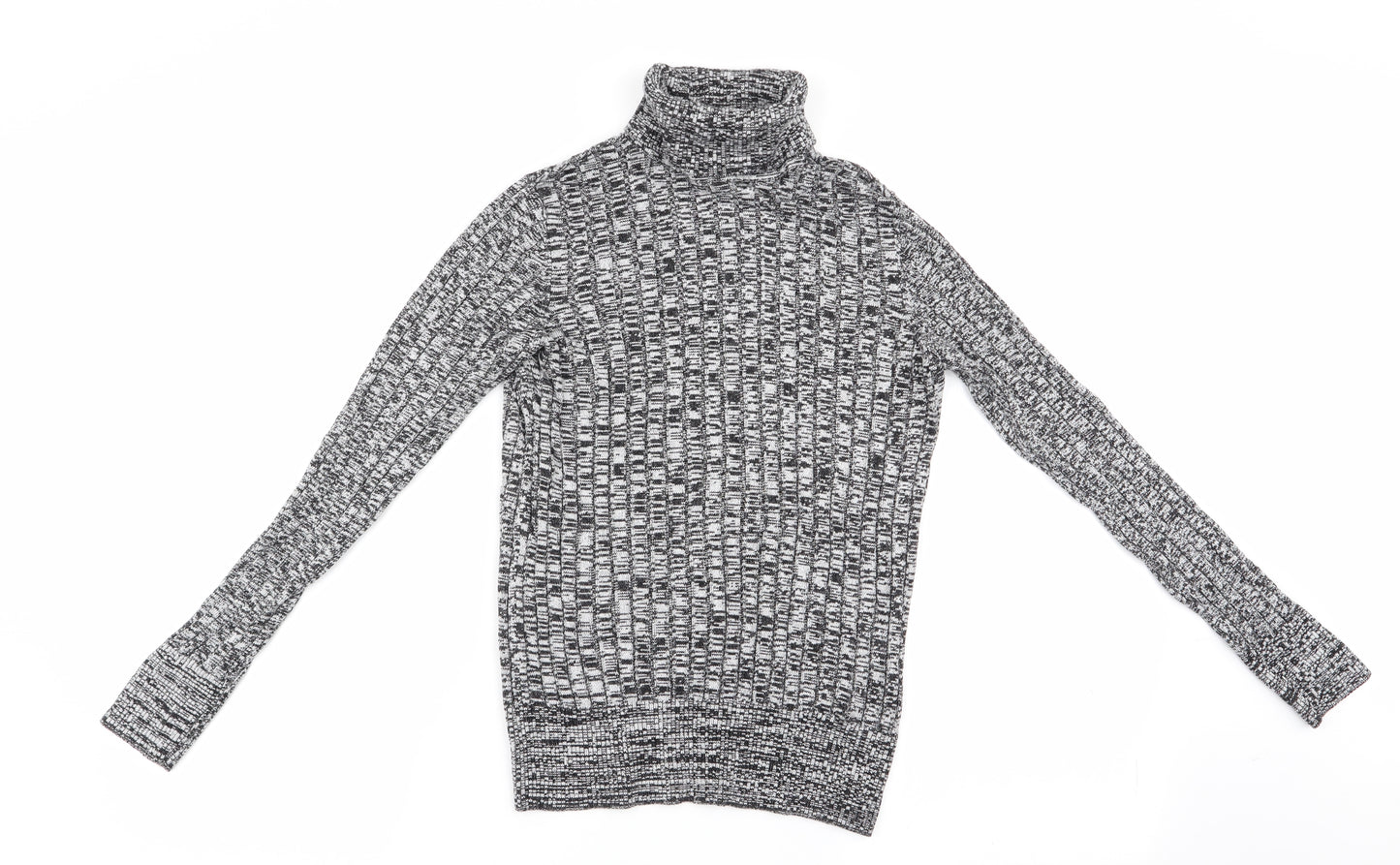 Florence and Fred Womens Black Houndstooth  Pullover Jumper Size 12