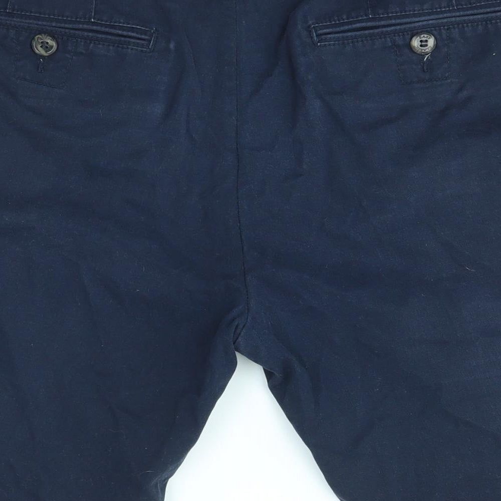Easy Mens Blue   Chino Shorts Size 36 in