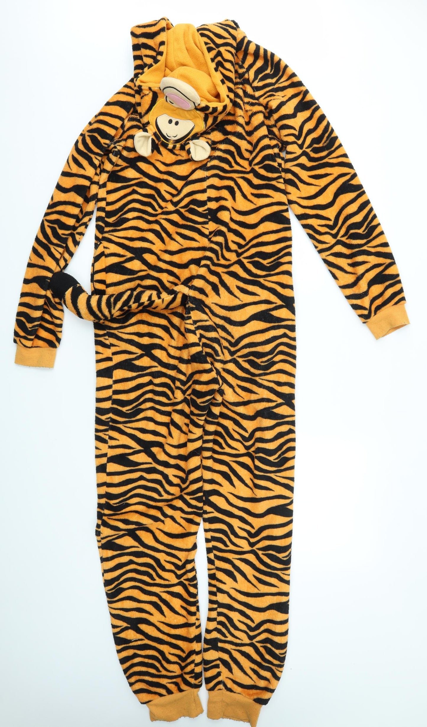 Primark Womens Orange Animal Print   One Piece Size 10  - TIGGER